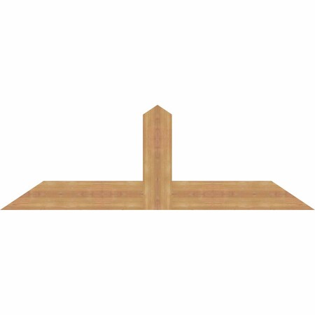 Ekena Millwork Portland Smooth Timber Gable Bracket, Western Red Cedar, 60"W x 20"H x 1 1/2"D x 5 1/2"F, 8/12 Pitch GBW060X20X0206POR00SWR